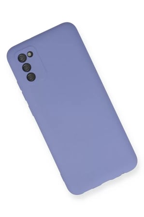 Newface Samsung Galaxy A03S Kılıf Nano içi Kadife Silikon - Lila