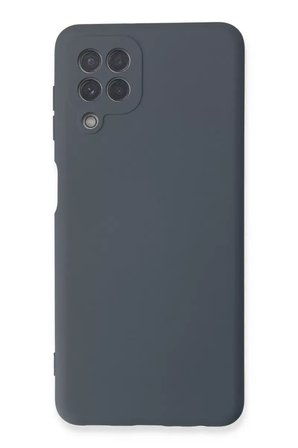 Newface Samsung Galaxy A22 Kılıf Nano içi Kadife Silikon - Gri