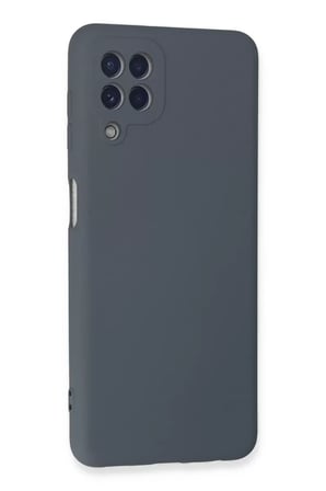 Newface Samsung Galaxy A22 Kılıf Nano içi Kadife Silikon - Gri