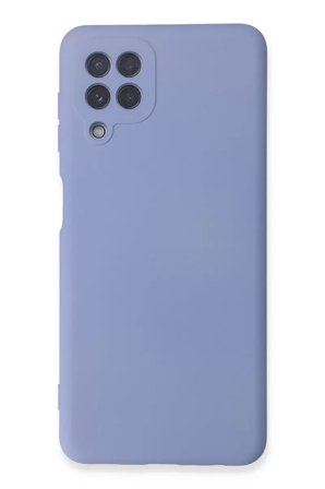 Newface Samsung Galaxy A22 Kılıf Nano içi Kadife Silikon - Lila