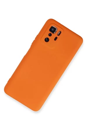 Newface Xiaomi Poco X3 GT Kılıf Nano içi Kadife Silikon - Turuncu