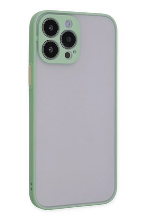 Newface iPhone 13 Pro Max Kılıf Montreal Silikon Kapak - Turkuaz