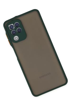 Newface Samsung Galaxy A22 Kılıf Montreal Silikon Kapak - Yeşil