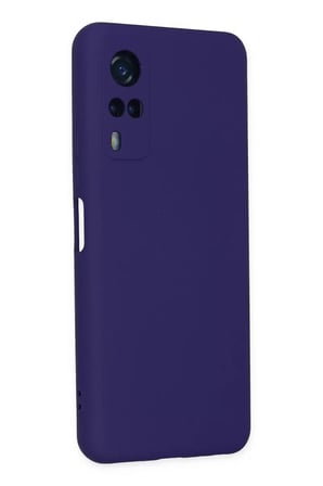 Newface Vivo Y53S Kılıf Nano içi Kadife Silikon - Mor