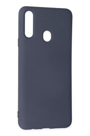 Newface Samsung Galaxy A20S Kılıf Nano içi Kadife Silikon - Gri