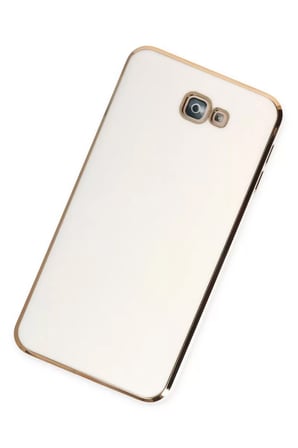 Newface Samsung Galaxy J7 Prime Kılıf Volet Silikon - Beyaz