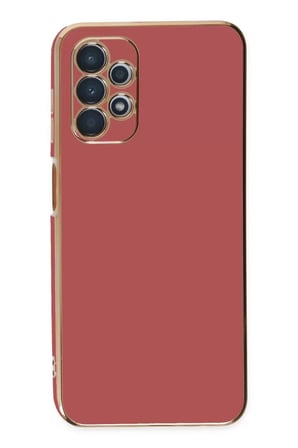 Newface Samsung Galaxy A13 4G Kılıf Volet Silikon - Kırmızı