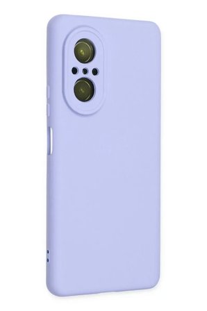 Newface Huawei Nova 9 SE Kılıf Nano içi Kadife Silikon - Lila