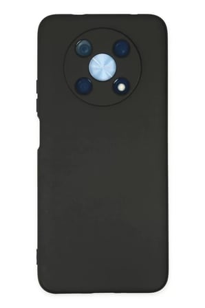 Newface Huawei Nova Y90 Kılıf Nano içi Kadife Silikon - Siyah