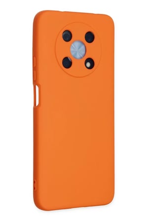 Newface Huawei Nova Y90 Kılıf Nano içi Kadife Silikon - Turuncu