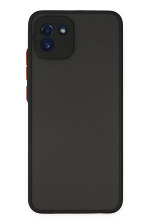 Newface Samsung Galaxy A03 Kılıf Montreal Silikon Kapak - Siyah