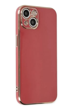 Newface Apple iPhone 14 Kılıf Volet Silikon - Kırmızı