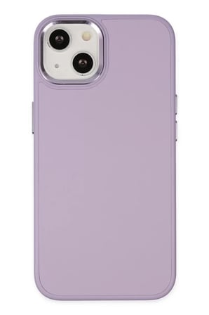Newface Apple iPhone 14 Plus Kılıf Asya Deri Silikon - Lila