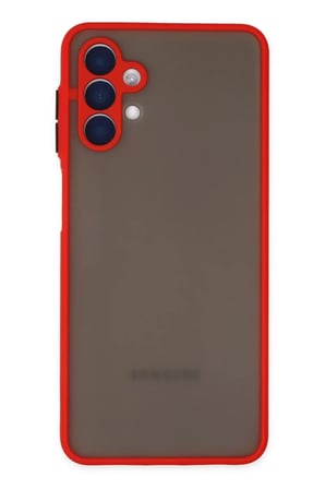 Newface Samsung Galaxy A04S Kılıf Montreal Silikon Kapak - Kırmızı