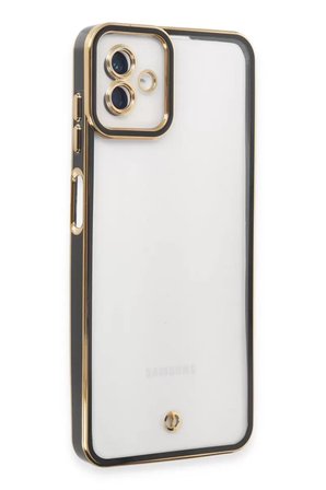 Newface Samsung Galaxy A04 Kılıf Liva Lens Silikon - Siyah