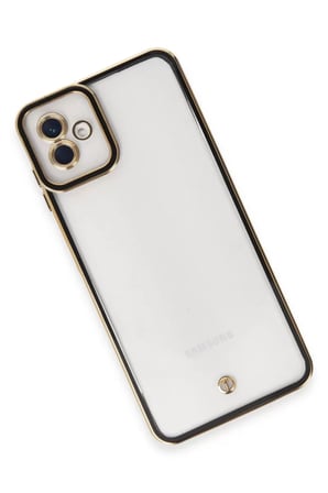 Newface Samsung Galaxy A04 Kılıf Liva Lens Silikon - Siyah