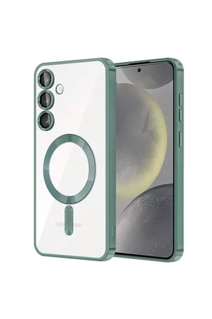 Newface Samsung Galaxy S23 Plus Kılıf Kross Magneticsafe Kapak - Koyu Yeşil