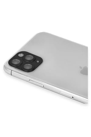 Newface Apple iPhone 11 Pro Max Pers Alüminyum Kamera Lens - Siyah