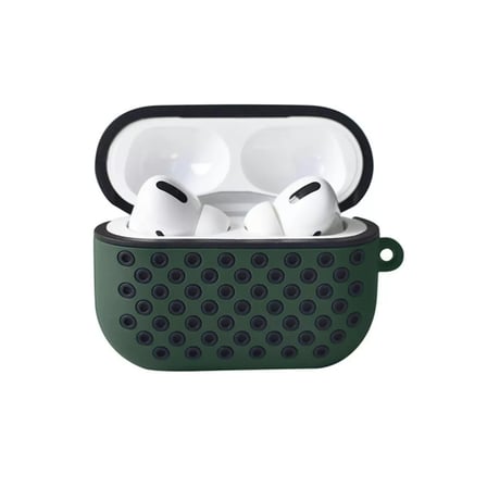 Newface Apple Airpods Pro 2 (2.nesil) Spor Delikli Kılıf - Haki Yeşil-Siyah