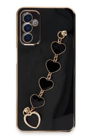 Newface Samsung Galaxy A14 4G Kılıf Esila Silikon - Siyah