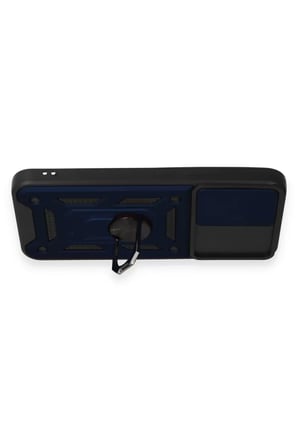 Newface Samsung Galaxy A54 5G Kılıf Pars Lens Yüzüklü Silikon - Lacivert