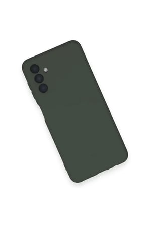 Newface Samsung Galaxy A14 4G Kılıf Nano içi Kadife Silikon - Koyu Yeşil
