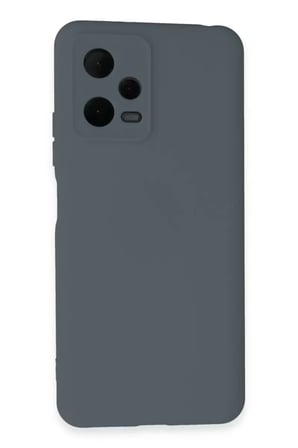 Newface Xiaomi Redmi Note 12 Pro 5G Kılıf Nano içi Kadife Silikon - Gri