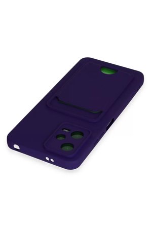 Newface Xiaomi Poco X5 5G Kılıf Kelvin Kartvizitli Silikon - Derin Mor