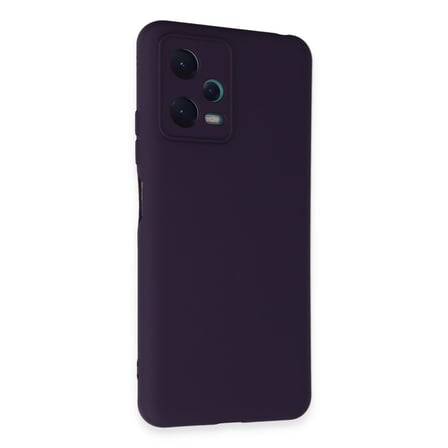 Newface Xiaomi Redmi Note 12 5G Kılıf Nano içi Kadife Silikon - Mor