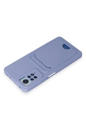 Newface Xiaomi Redmi Note 12 Pro 4G Kılıf Kelvin Kartvizitli Silikon - Lila