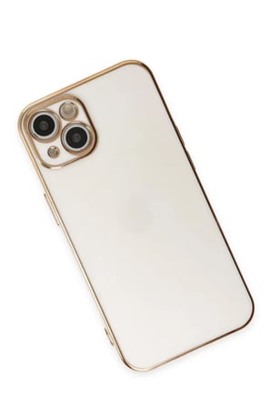 Newface Apple iPhone 15 Kılıf Volet Silikon - Beyaz