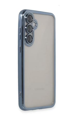 Newface Samsung Galaxy S23 FE Kılıf Razer Lensli Silikon - Açık Mavi
