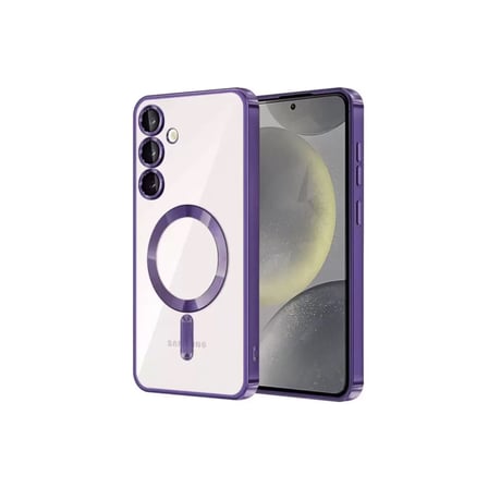 Newface Samsung Galaxy S24 Kılıf Kross Magneticsafe Kapak - Mor