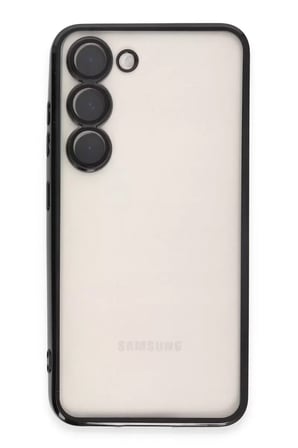 Newface Samsung Galaxy S24 Kılıf Razer Lensli Silikon - Siyah