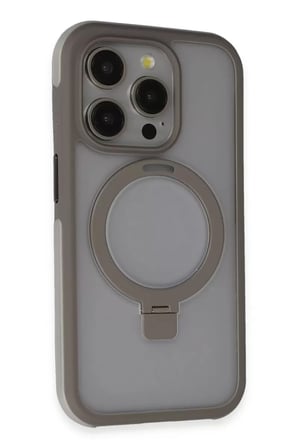 Joko Apple iPhone 15 Pro Zorda Airbag Magsafe Standlı Kapak - Titan Gri