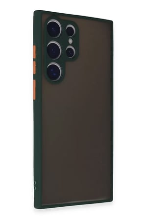 Newface Samsung Galaxy S24 Ultra Kılıf Montreal Silikon Kapak - Yeşil