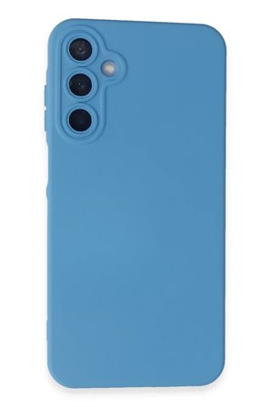 Newface Samsung Galaxy A15 4G Kılıf Nano içi Kadife Silikon - Mavi