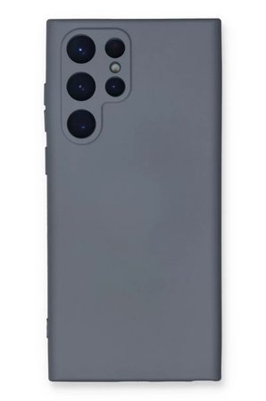 Newface Samsung Galaxy S24 Ultra Kılıf Nano içi Kadife Silikon - Gri
