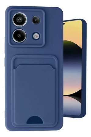Newface Xiaomi Redmi Note 13 Pro 5G Kılıf Kelvin Kartvizitli Silikon - Lacivert