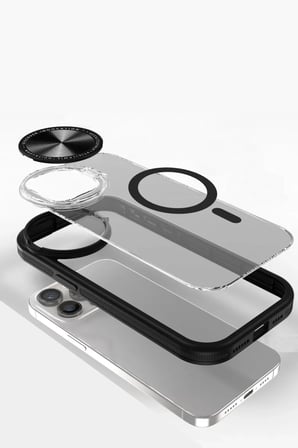 Newface Apple iPhone 11 Kılıf Teleskop Lens Magsafe Silikon Kapak - Siyah