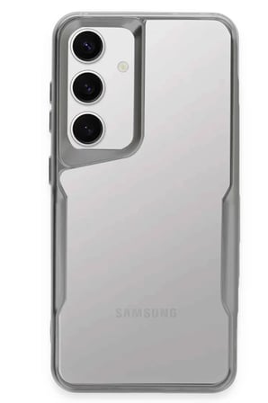 Newface Samsung Galaxy S24 Kılıf Boyi Silikon Kapak - Gümüş