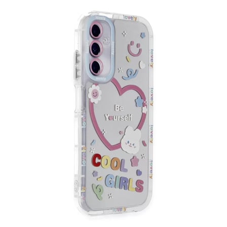 Newface Samsung Galaxy A15 4G Kılıf Reflexion Desenli Kapak - Desen 1
