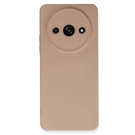 Newface Xiaomi Redmi A3 4G Kılıf Nano içi Kadife Silikon - Pudra