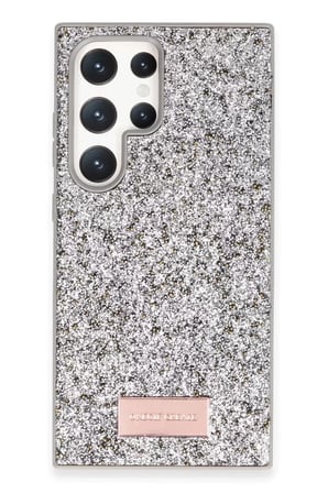 Onegif Samsung Galaxy S23 Ultra Bright Simli Kapak - Gümüş