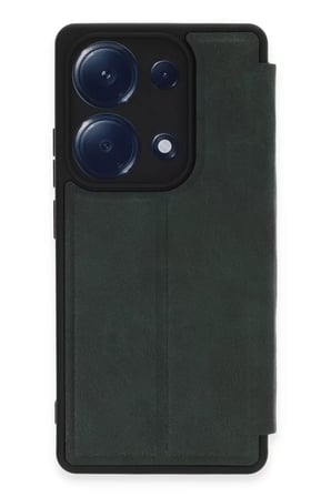 Newface Xiaomi Redmi Note 13 Pro 4G Kılıf Flip Cover - Koyu Yeşil
