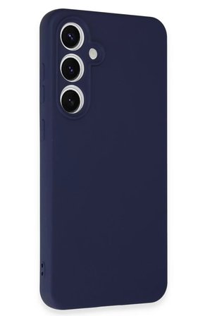 Newface Samsung Galaxy S24 FE Kılıf Nano içi Kadife Silikon - Lacivert