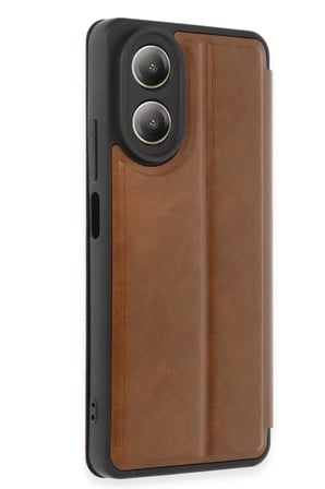 Newface Oppo A38 Kılıf Flip Cover - Taba