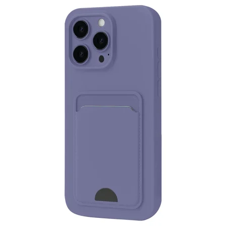 Newface Apple iPhone 16 Pro Max Kılıf Kelvin Kartvizitli Silikon - Lila