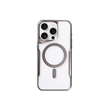 Newface Apple iPhone 11 Pro Max Kılıf Boyi Magsafe Silikon Kapak - Titan Gri
