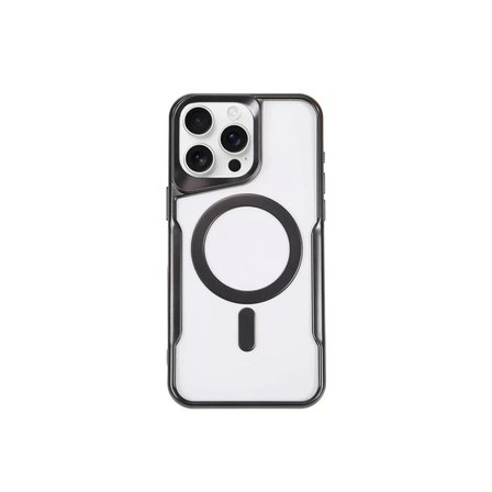 Newface Apple iPhone 14 Pro Max Kılıf Boyi Magsafe Silikon Kapak - Siyah